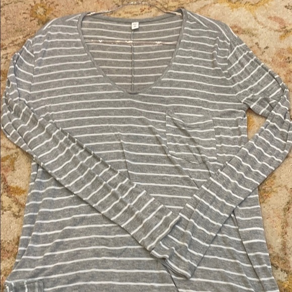 BP. Pocket Tee Grey Medium Tawny Stripe S - Picture 3 of 5